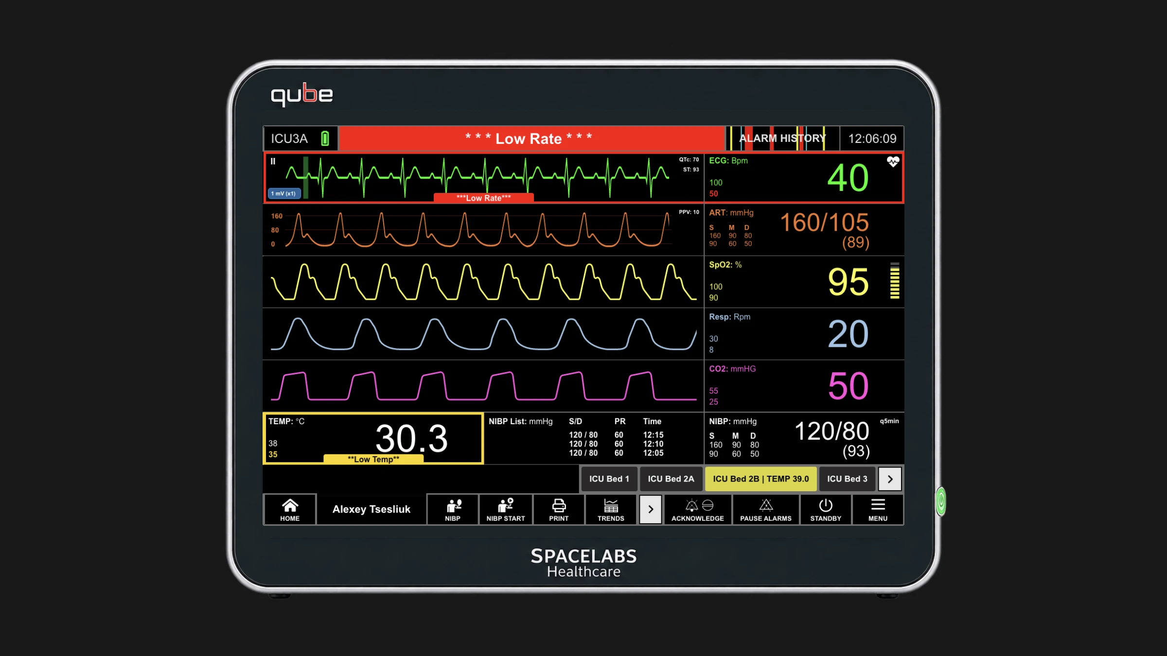 Rainer final monitoring view with configurable panels
